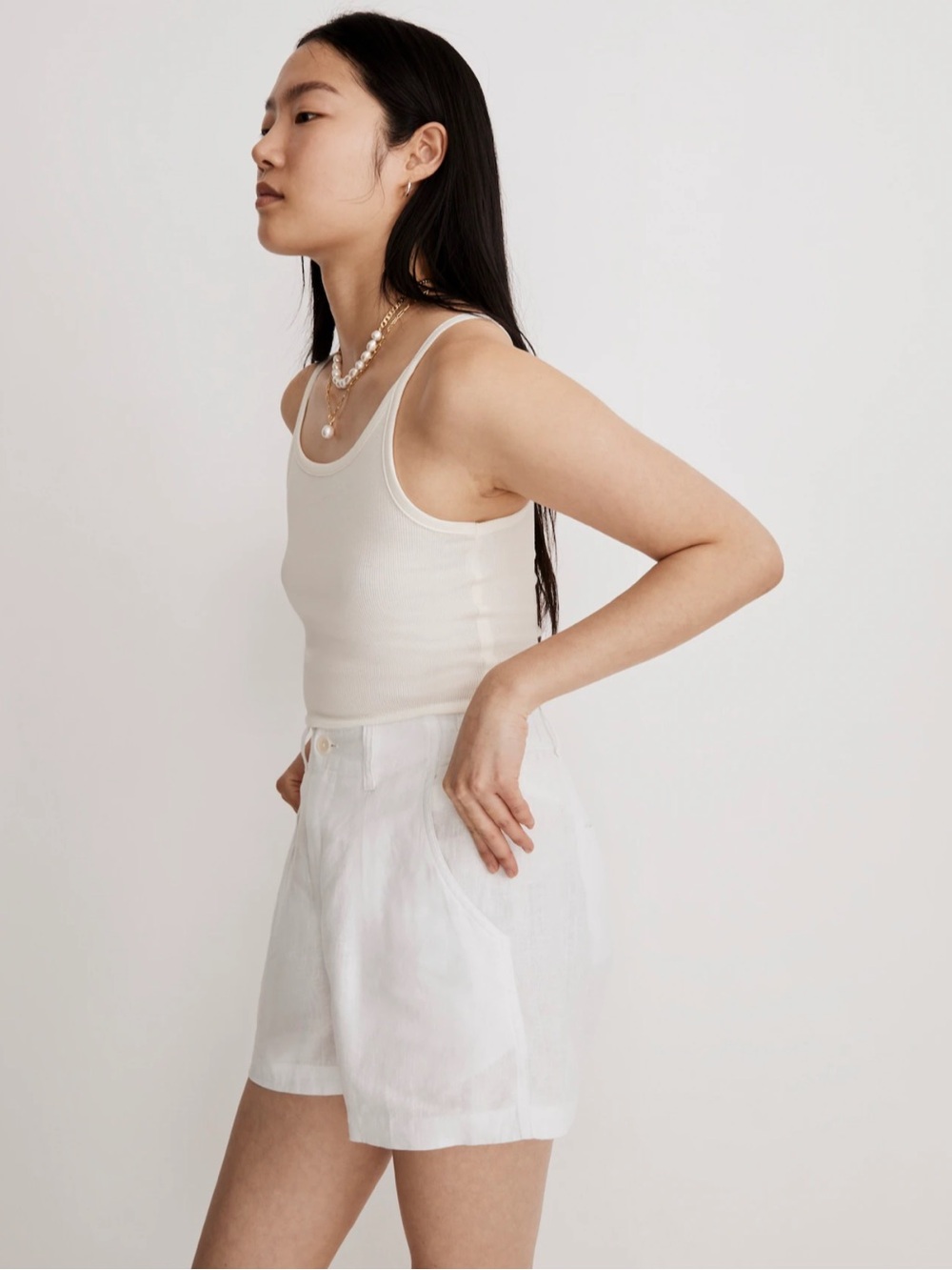 Madewell The Neale Short in 100% Linen - Picture 2 of 7